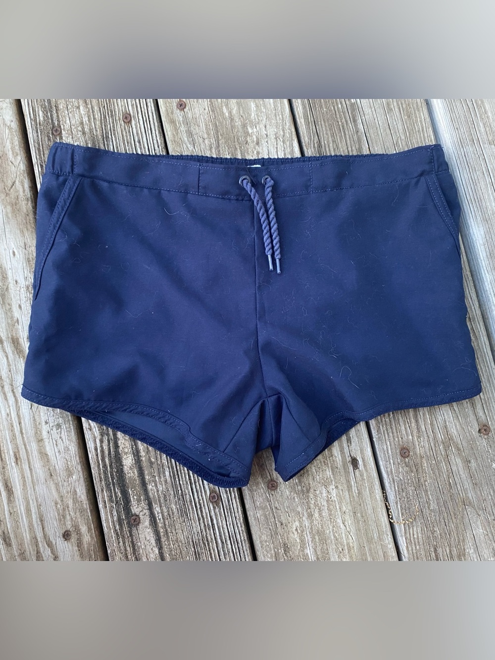 Boys/Kids Navy Blue Swim Shorts with Drawstring Size 14/Kids L
